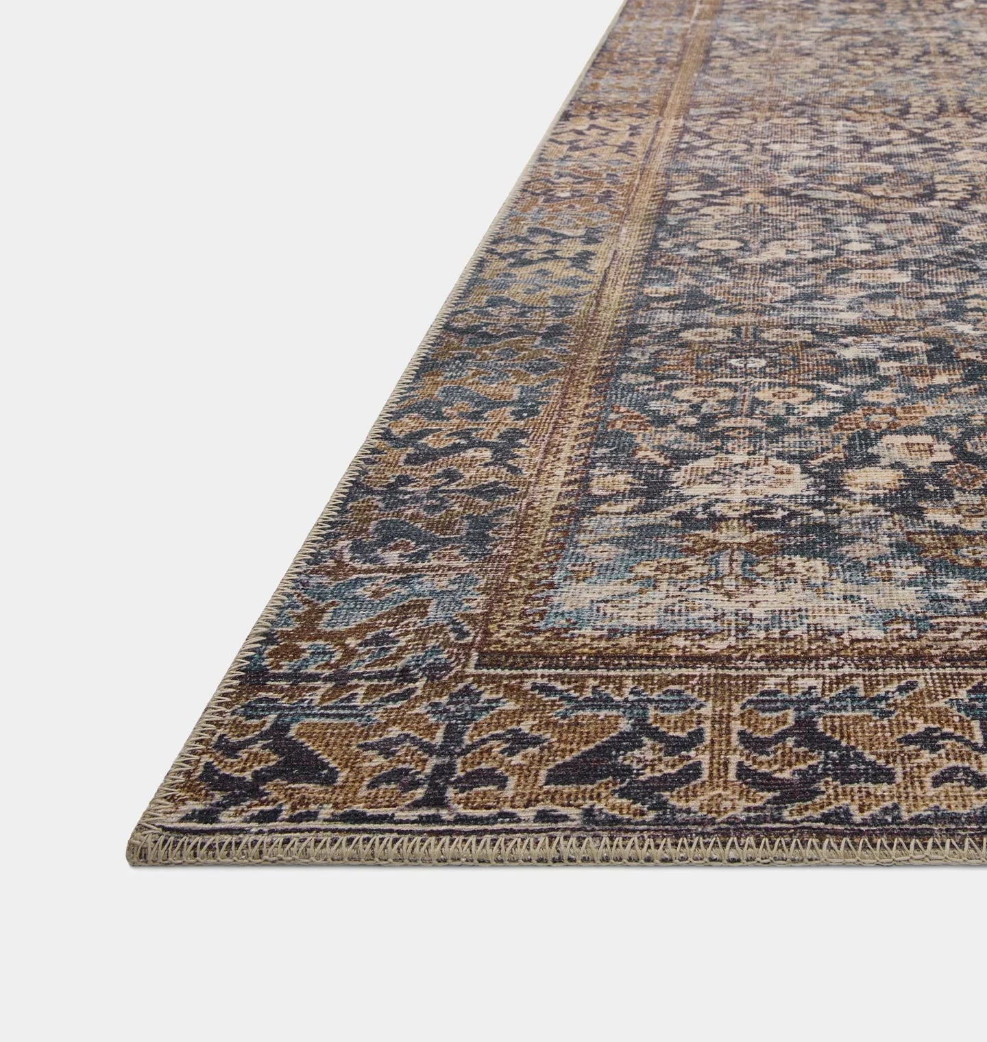 Georgie GER-05 Denim / Spice Area Rug