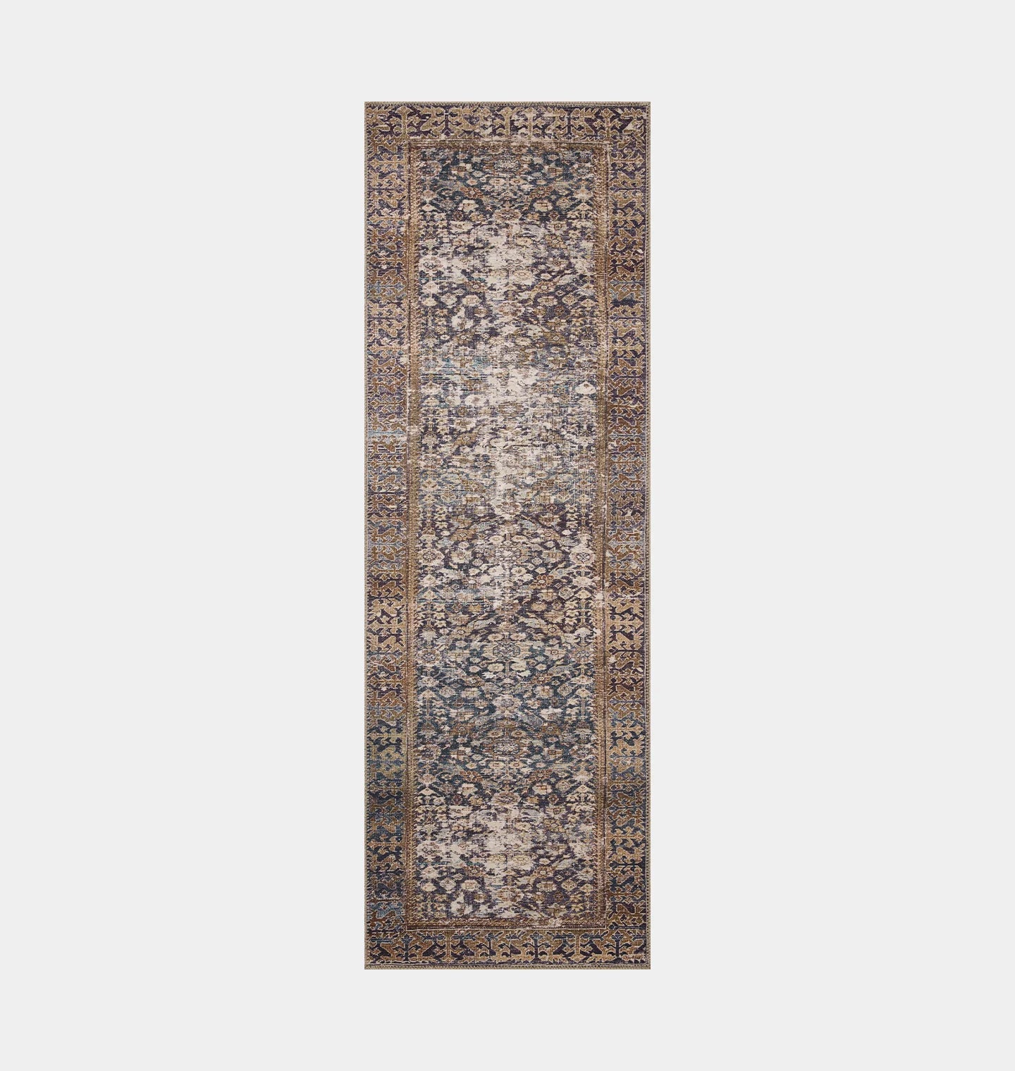 Georgie GER-05 Denim / Spice Area Rug